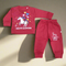 Warm Baby Track Suit Unicorn Red