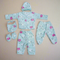 Six pieces Baby Suit For Winter sea green sheep
