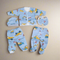 5 pieces Baby Suit for winter - blue crane