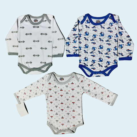 Pack Of 3 Body Suits cycle star bus car