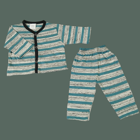 Night Suit Green Grey lining