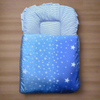 Stylish Carry Nest frill style Blue White Stars