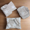 8 Pieces Baby Bedding Set brown white stars