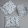 8 pieces Bedding set  white black grey hearts  Vol-10-9