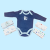 Pack Of 5 Babys Body Suits Blue