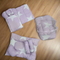 8 Pieces Baby Bedding Set purple white stars - VOL 8