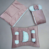 7 Pieces Baby Bedding Set Velvet Pink