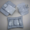 8 Pieces Baby Bedding set grey polka stars Vol-29-8