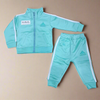 Warm Baby Zipper Track Suit sea green