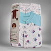 Pack of 3 sleep suit - sky blue