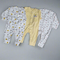 Pack of 3 sleep suit - yellow