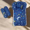 CARRY NEST WITH PILLOWS - BLUE STARS