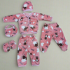 Six pieces Baby Suit For Winter Pink bear