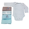 Pack Of 5 Baby Body Suit pink stars
