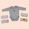 Pack Of 5 Babys Body Suits Grey