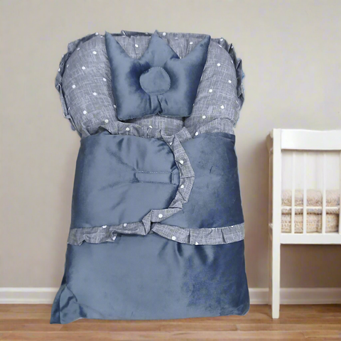 Velvet Carry Nest With Pillow frill 12-9