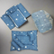 8 Pieces Baby Bedding Set Blue White Circles VOL-9-5