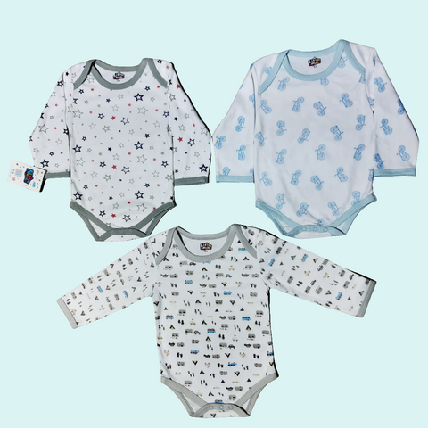 Pack Of 3 Body Suits cycle star bus car