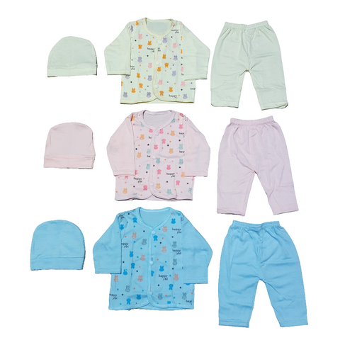 Pack Of 3 suits yellow pink blue Happy ybi