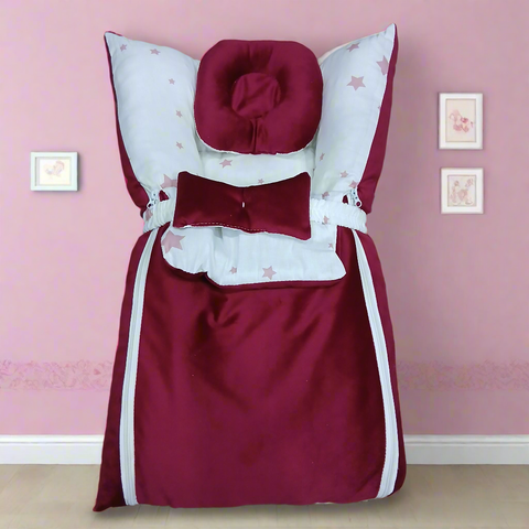 Velvet Carry Nest With Pillow Bow 12-9