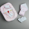 6 Pieces Rattle snuggle pink stars