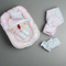 6 Pieces Rattle snuggle pink stars