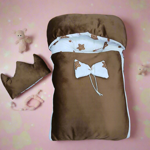 Velvet Carry Nest With Pillow hooded 12-9