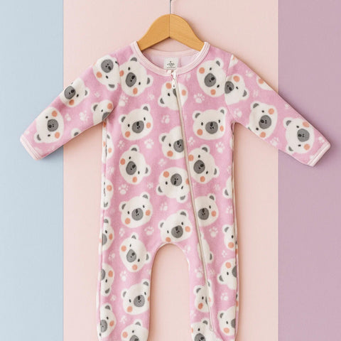 Baby Romper For Winter pink bear vol 30-9