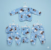 Six pieces Baby Suit For Winter blue bear