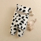 Warm Cozy Swaddles white black cow