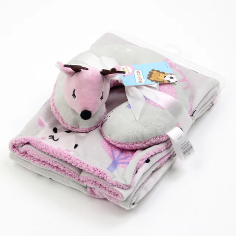 Emporio Baby Fur Blanket - puple Fox