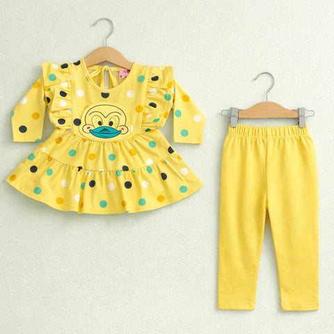 PD - 2 Pieces - Suit Set - Yellow - Polka Duck