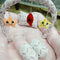 6 Pieces Rattle snuggle pink stars