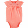 Imported Baby Body Suit Peach Floral