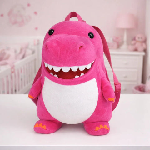 Stuff Toy - Character Backpack - Pink - Dinosaur - 119496