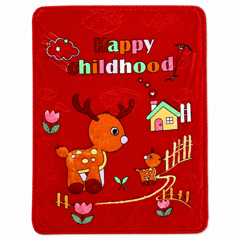 Imported Double Ply Blanket Red Deer