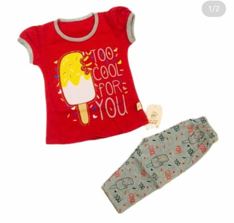 Baby dress for summers ice cream