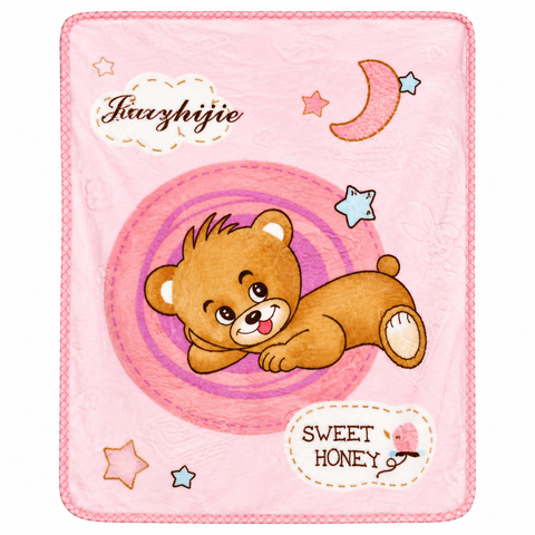 Imported Baby Blanket Double Ply pink sweet Honey