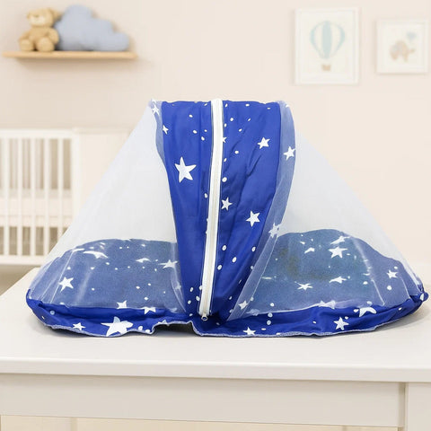 Mosquito Net blue white stars