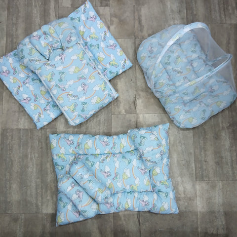 8 Pieces Baby Bedding set sky blue unicorn VOL-4-8