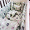 8 Pieces Cot Set Green cats