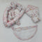8 pieces snuggle bed white pink unicorn