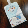 Baby bath towel with 4 face towels