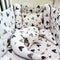 8 Pieces Cot Set white hearts