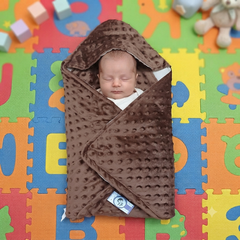 Hooded Warm Wrapping Sheet brown