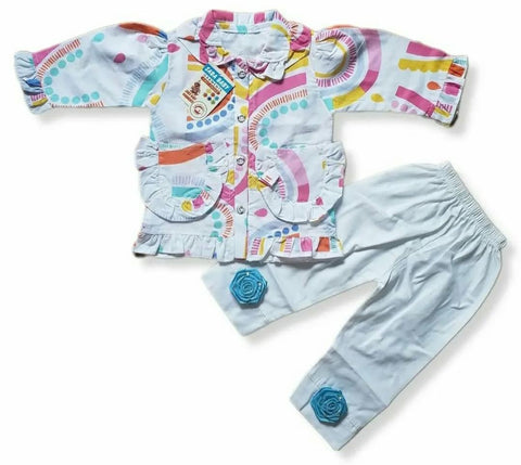 Baby shirt trouser white