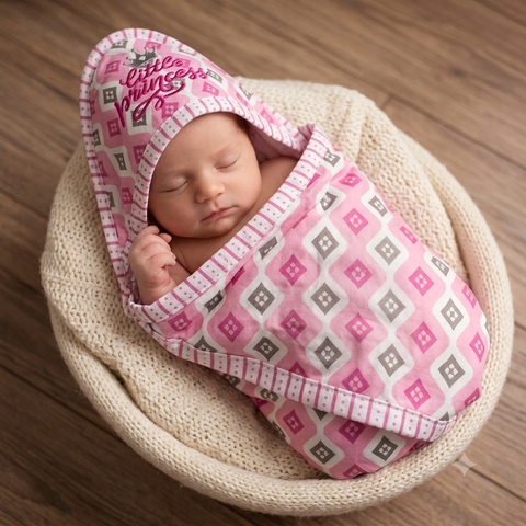 Hooded Warm Wrapping Sheet Little princess