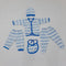 5 pieces Baby suit for winter white blue lining