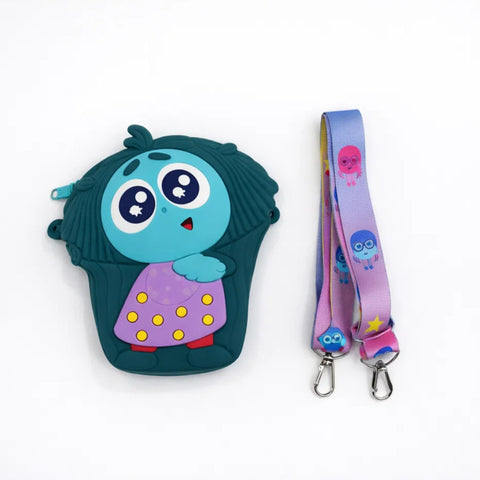 Girl's - Fashion Silicon Pouch - Dark Green - Doll - 49312