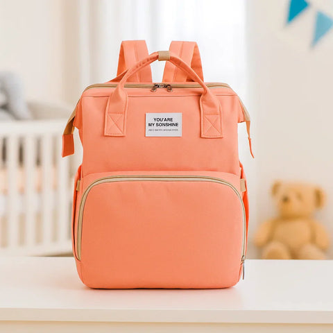 LTS - Waterproof Diaper Backpack - Peach